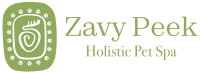 zavy peek holistic pet spa logo